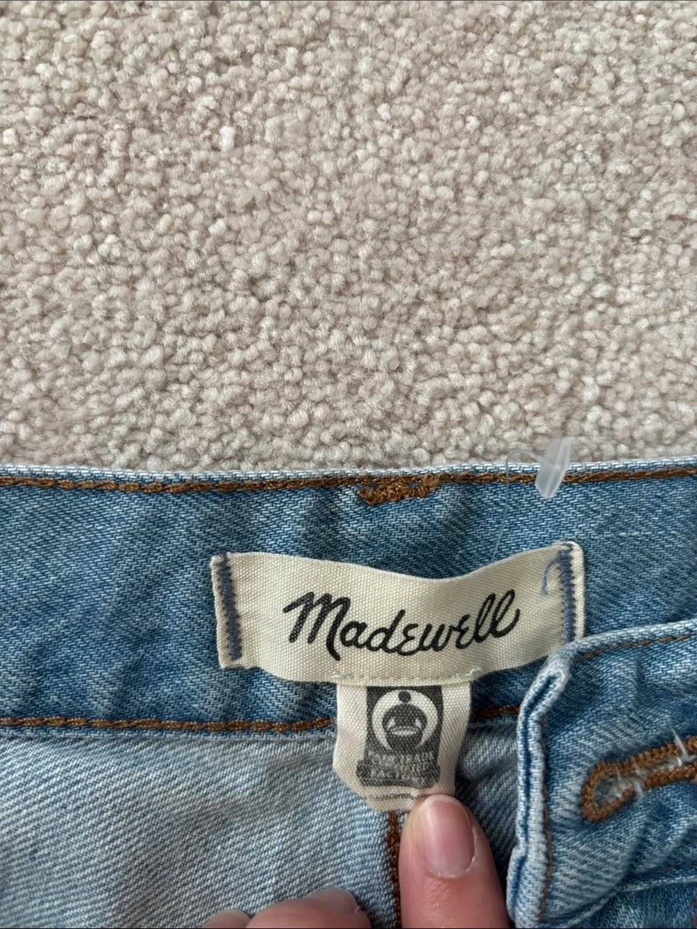 Madewell 100% Cotton Baggy Jean Shorts